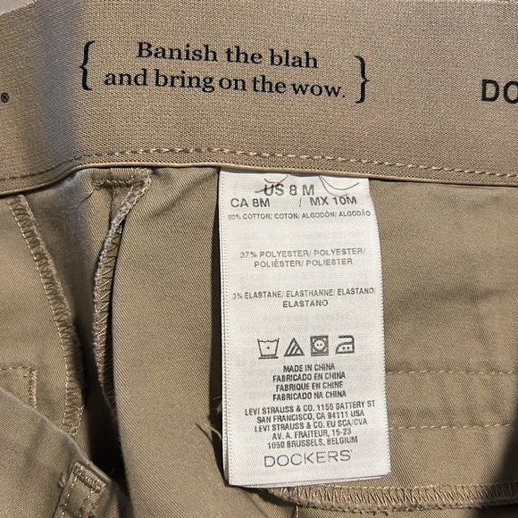 Dockers Women’s Tank Khaki Pants 1057 - Picture 3 of 3